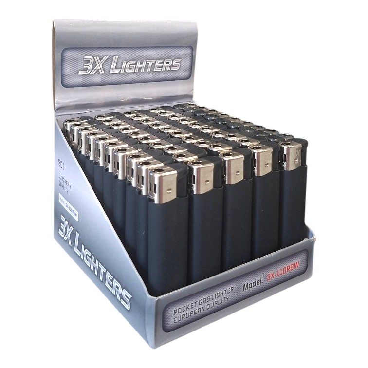 Зажигалка Резина 3 Х 110RB черная 50 шт