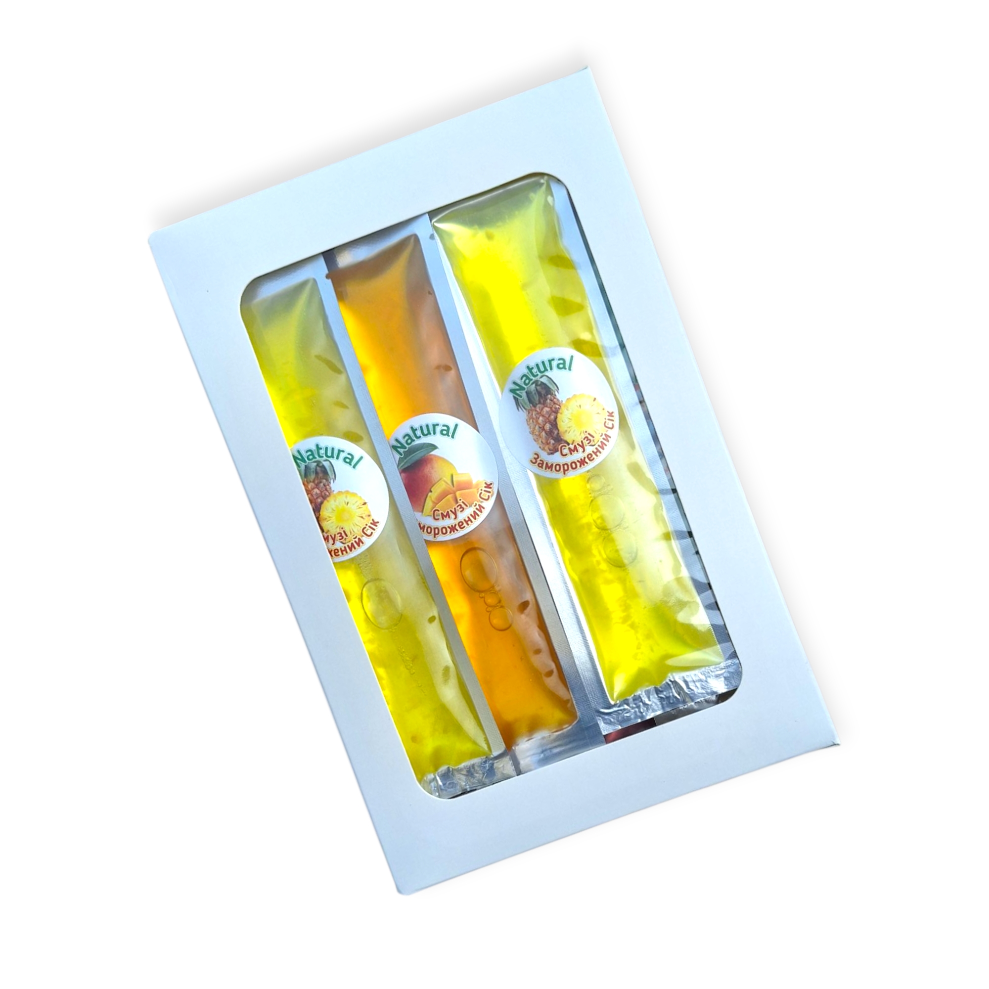 Замороженный сок Смузи с кусочками фруктов 45 г 30 шт Замороженный сок Смузи с кусочками фруктов 45 г 30 шт