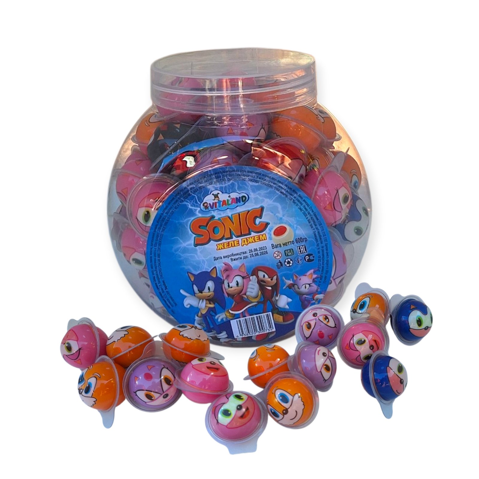 Желейные конфеты с джемом Соник Sonic (аналог Око Тролля) 60 шт Желейные конфеты с джемом Соник Sonic (аналог Око Тролля) 60 шт