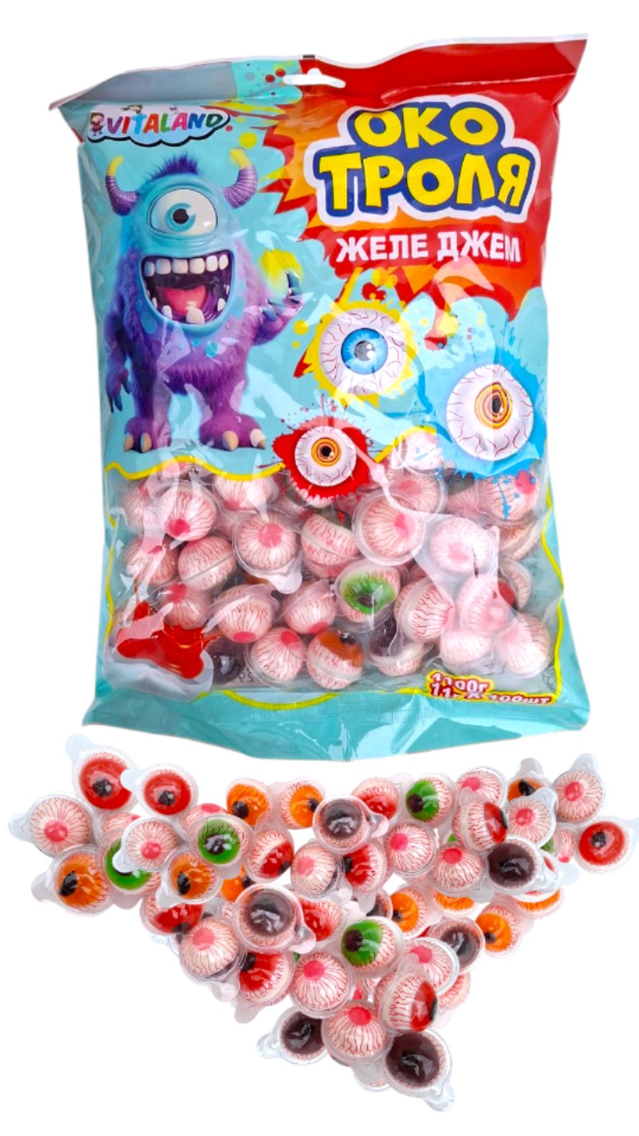 Глаз тролля 3 D пакет 1,1 кг 100 шт