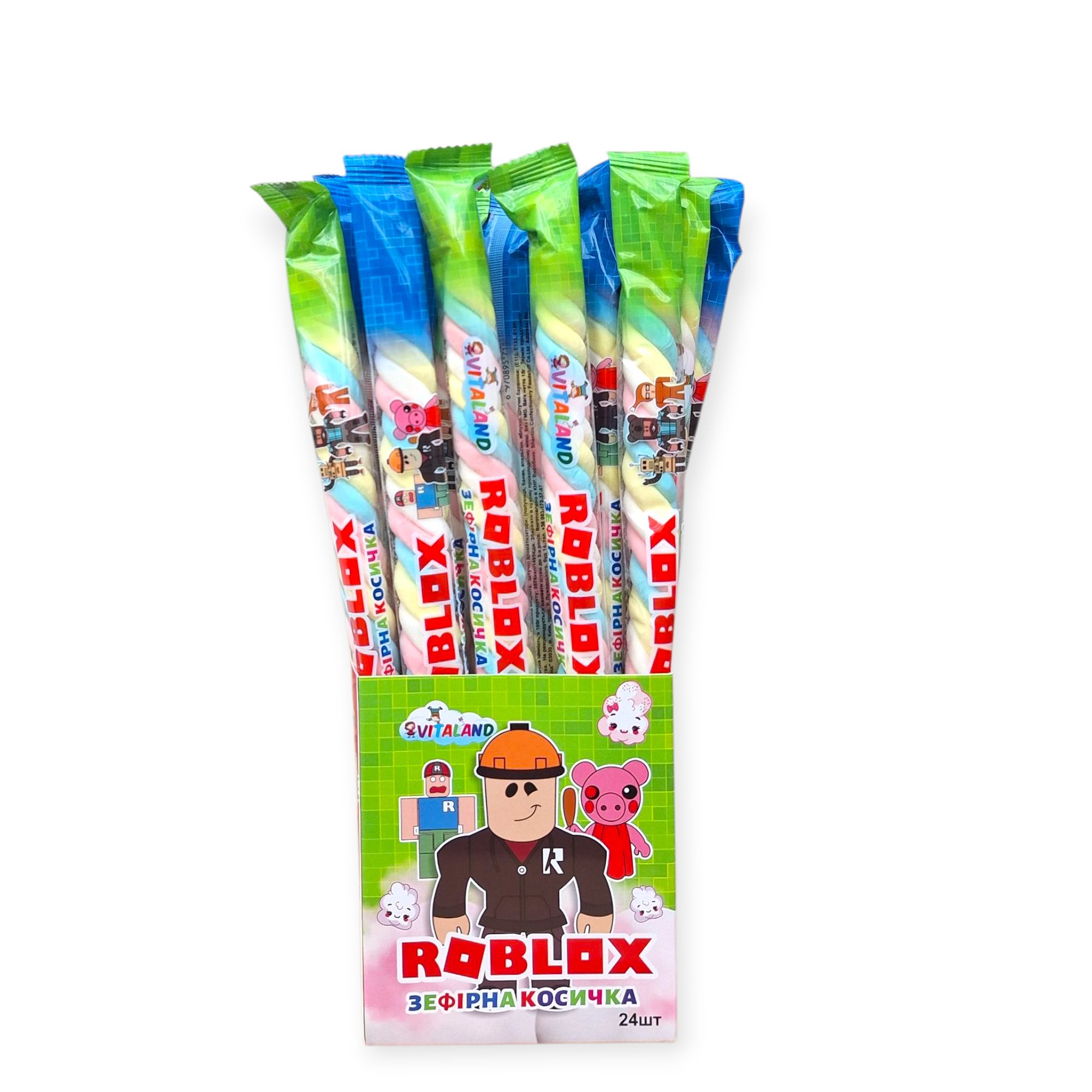 Зефір коса Roblox Роблокс 24 шт