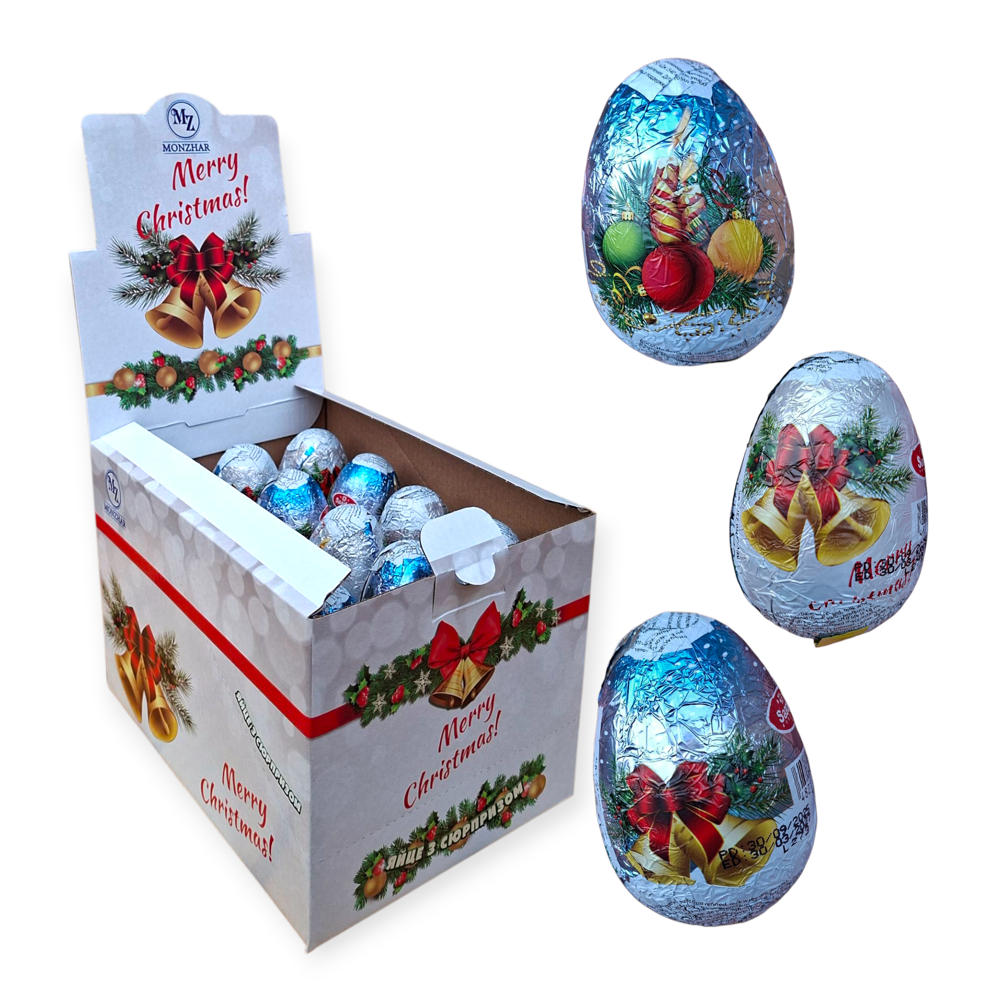 Яйце шоколадне з сюрпризом 25г 24 шт Яйце шоколадне з сюрпризом 25г 24 шт