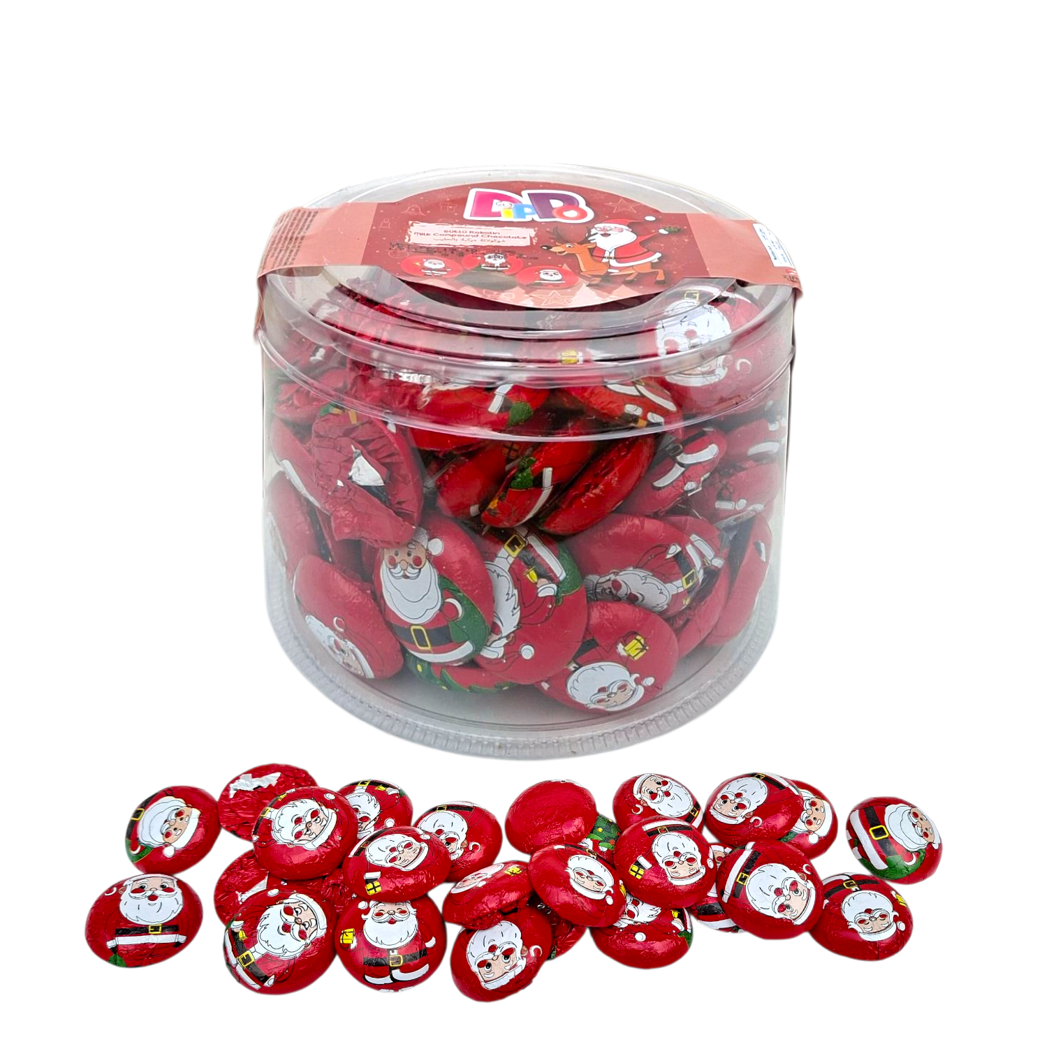 Санта шоколадний медальйон 5 г 100 шт