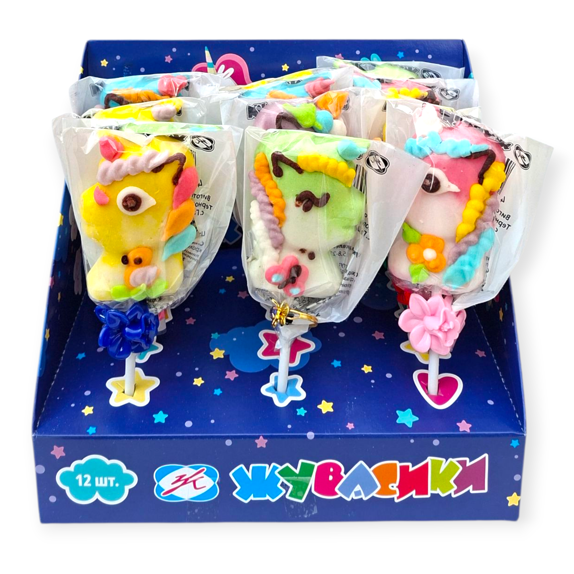 Єдиноріг желейна цукерка з сюрпризом велика 12 шт Єдиноріг желейна цукерка з сюрпризом велика 12 шт