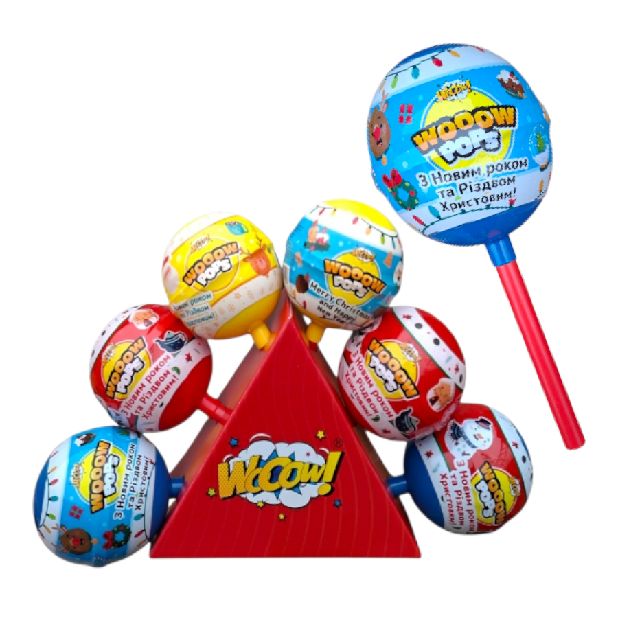 Чупа Сюрприз Новорічний на підставці 6шт Чупа Сюрприз Новорічний на підставці 6шт