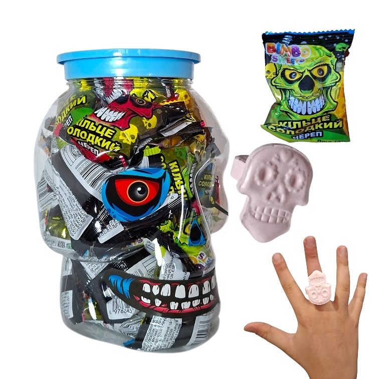 Кольцо сладкий череп 30 шт