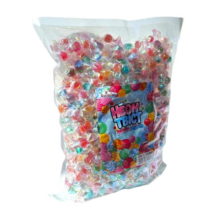 Неон твист карамель микс вкусов 1 кг