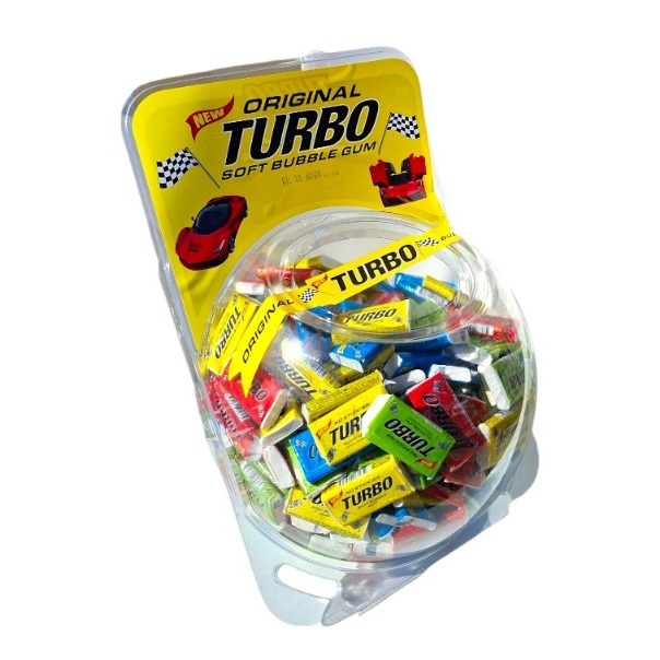 Жевательная резинка Turbo БАНКА 300 шт Жевательная резинка Turbo БАНКА 300 шт