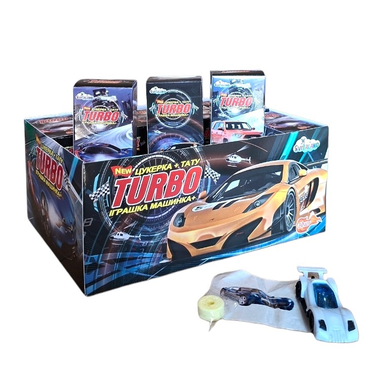 Турбо Игрушка машинка + конфеты + тату 30 шт