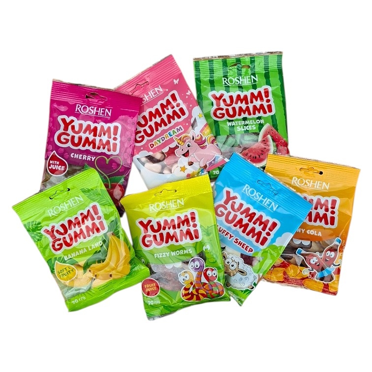 Желейки  Yummi Gummi Рошен Фруктовий мікс  5 шт 350 г