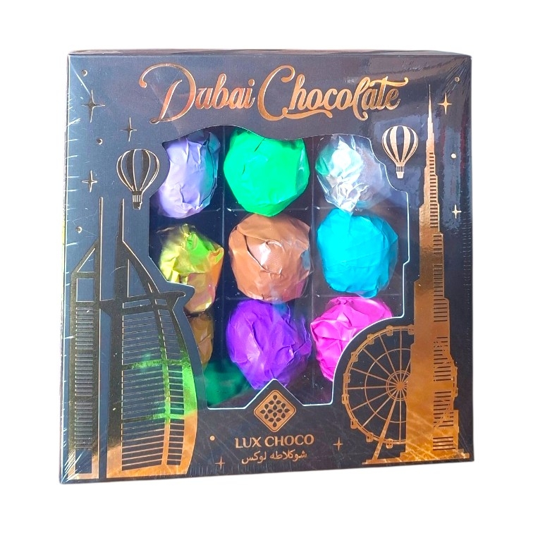 Дубайські шоколадні цукерки асорті Lux Choco (9 смаків)  340г