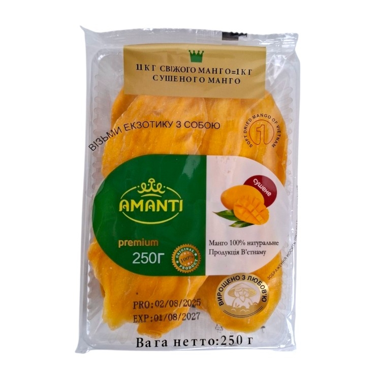 Манго сушеное Royal Premium 250 грамм